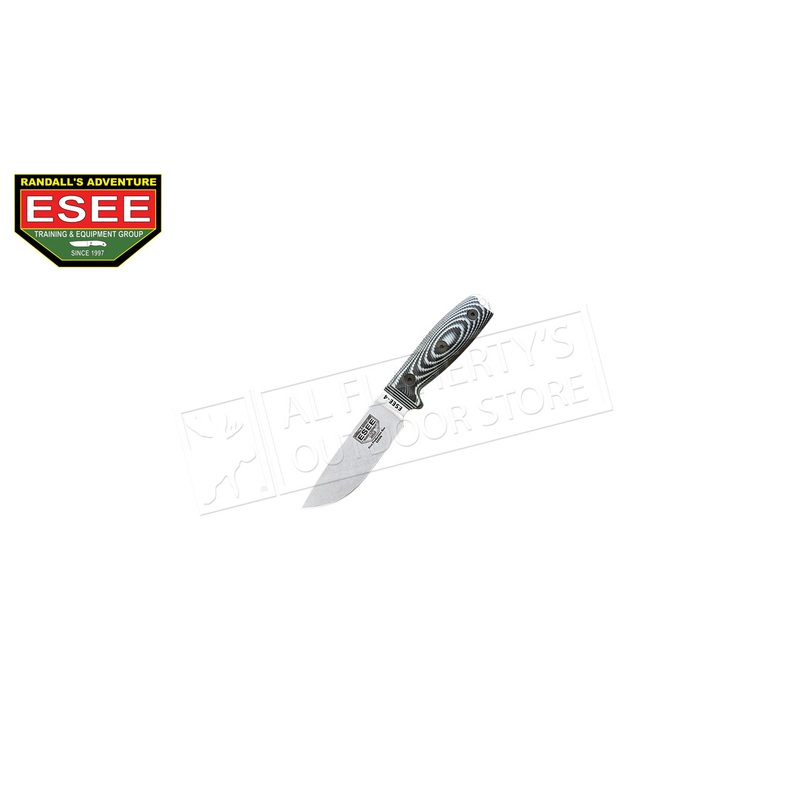 ESEE Knives 4, Plain Edge, Grey/Black G10 3D Handle, S35V Blade #4P35V-002