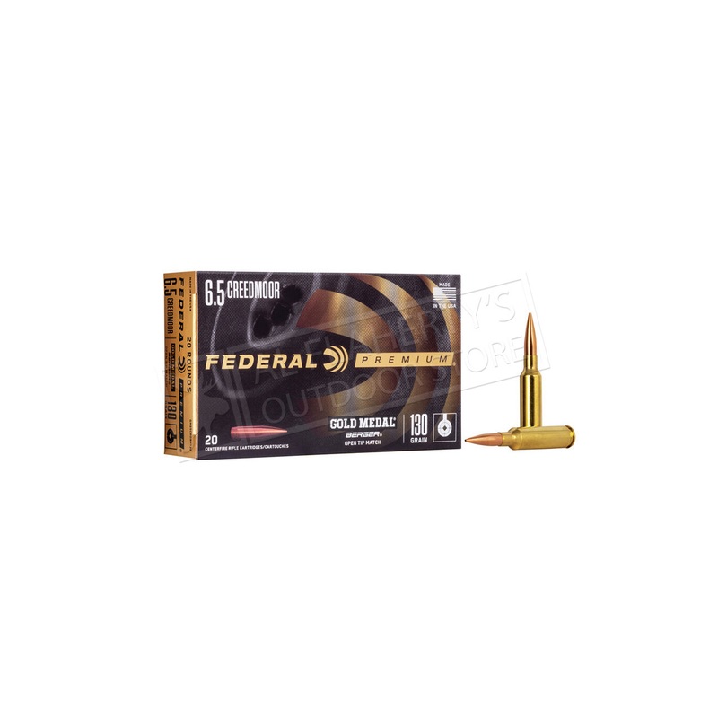 Federal Gold Medal Berger 6.5 Creedmoor 130 Grain #GM65CRDBH130