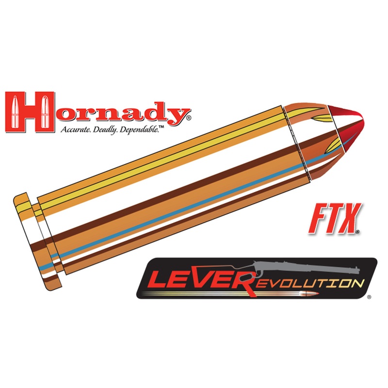 Hornady 357 Magnum LEVERevolution, FTX 140 Grain Box of 25 #92755