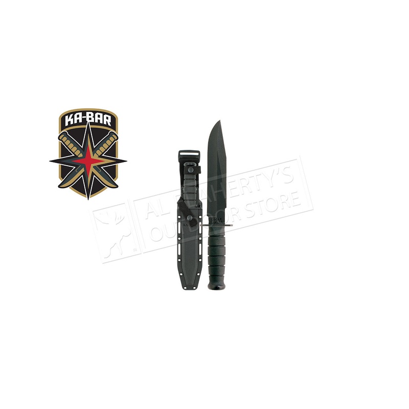 KA-BAR Fighter Straight Edge Knife with Hard Sheath #1269