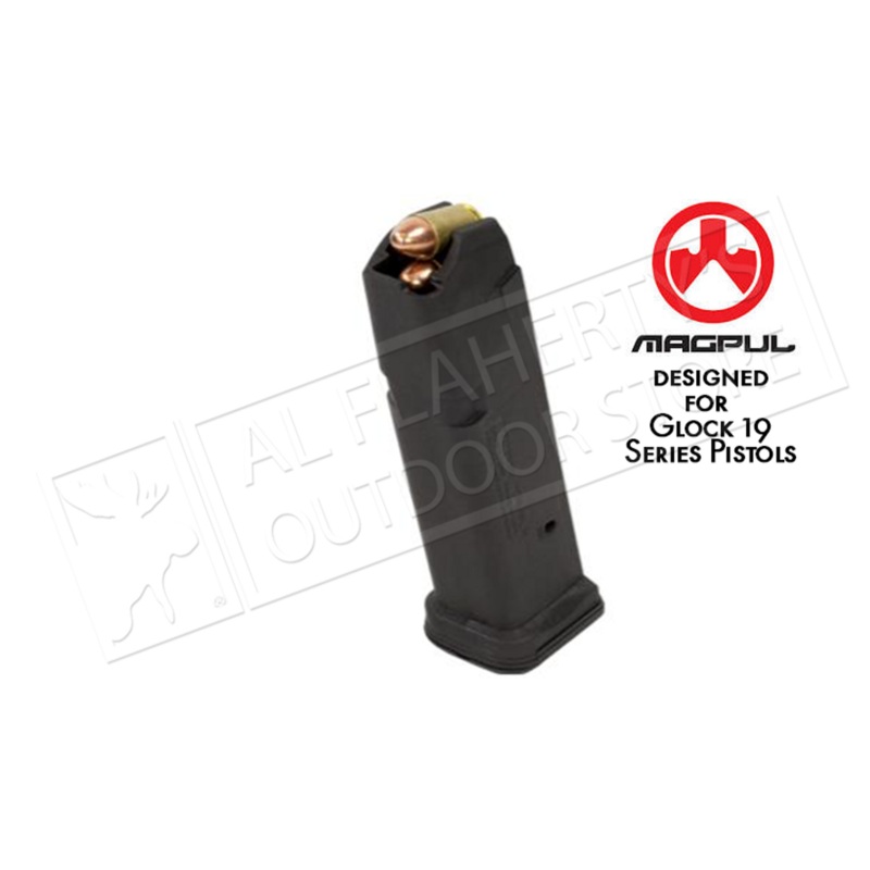 Magpul PMAG GL9 Glock 19 Magazine, 10-Round 9mm #MAG550-BLK-10