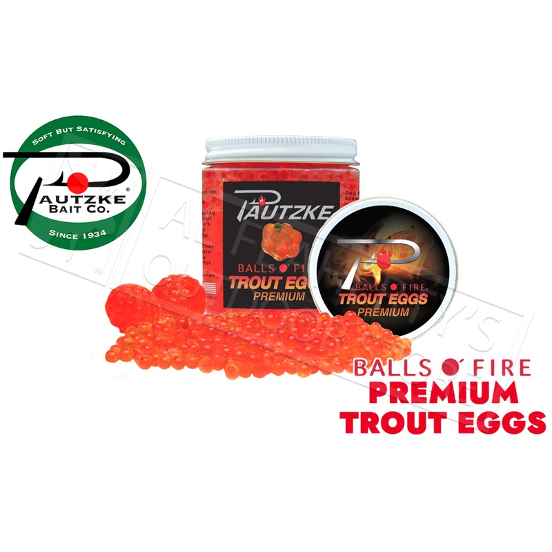 Pautzke Bait Co. Premium Balls O’ Fire Trout Eggs #PTRT/PREM