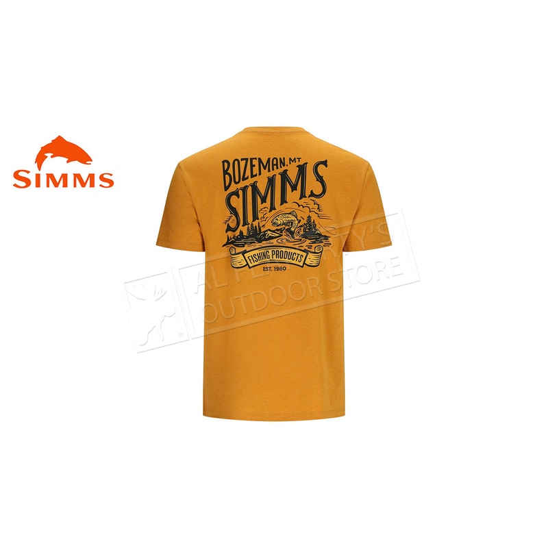 Simms Men’s Bozeman Scene T-Shirt, Buckhorn Heather #14098-1228