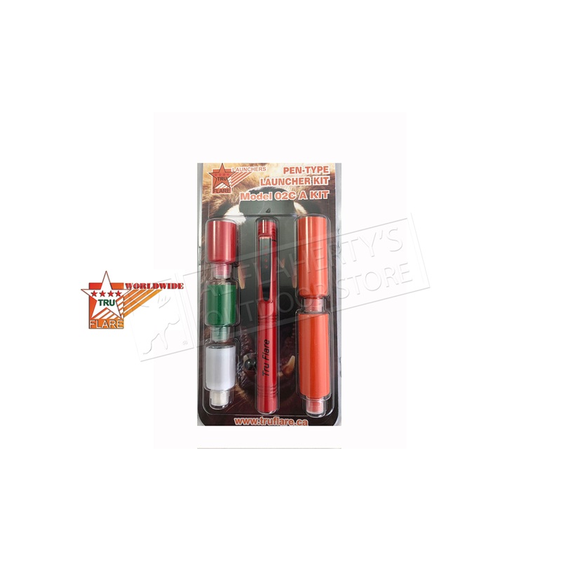 Tru Flare Pen Launcher Kit, Including Thumb-Launcher, 3 Signal Flares, 2 Bearbangers #02CAKIT