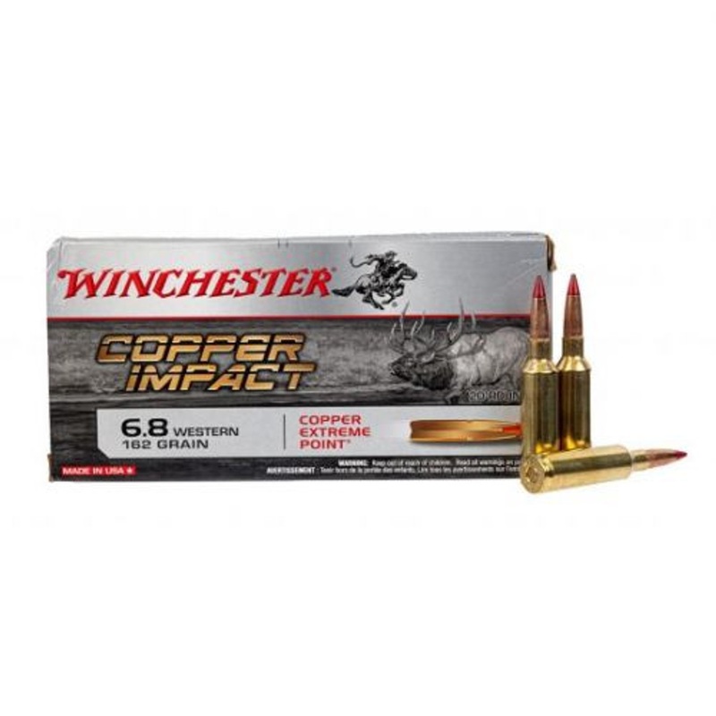 Winchester 6.8 Western Copper Impact, 162 Grain #X68WCLF