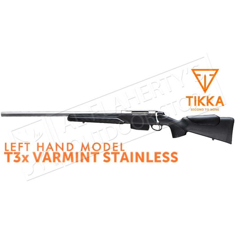 Tikka T3x Varmint Stainless Rifle, Left Handed – Various Calibers