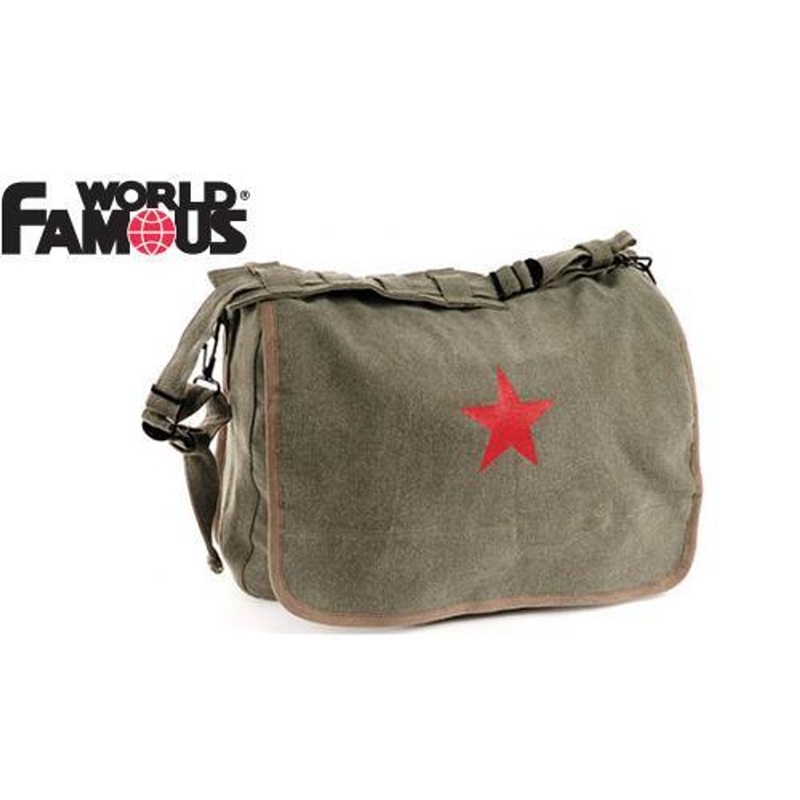 WFS Canvas Satchel, Star Logo #182