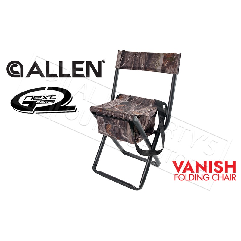 Allen Vanish Folding Stool with Back in Next G2 Camo #5854