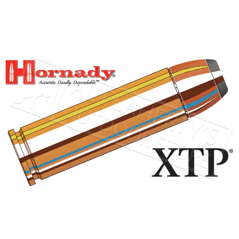 Hornady 500 S&W Magnum XTP, InterLock Flat Point 500 Grain Box of 20 #9252
