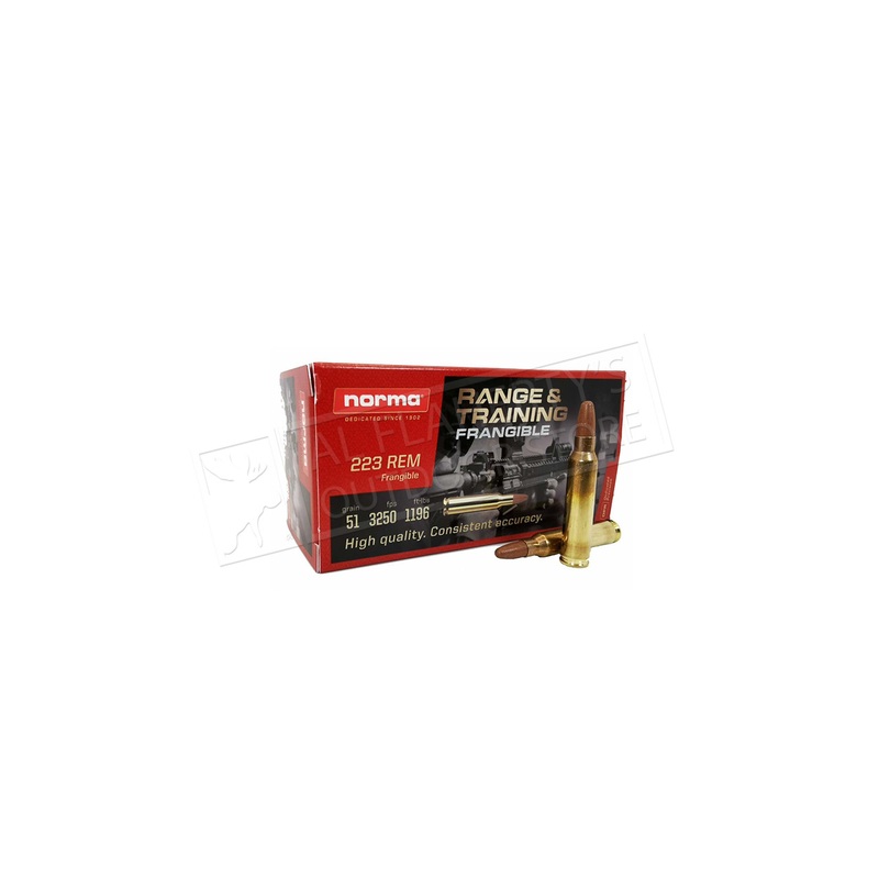 Norma Range & Training .223 Rem Frangible 51 gr 50 QTY #630840050
