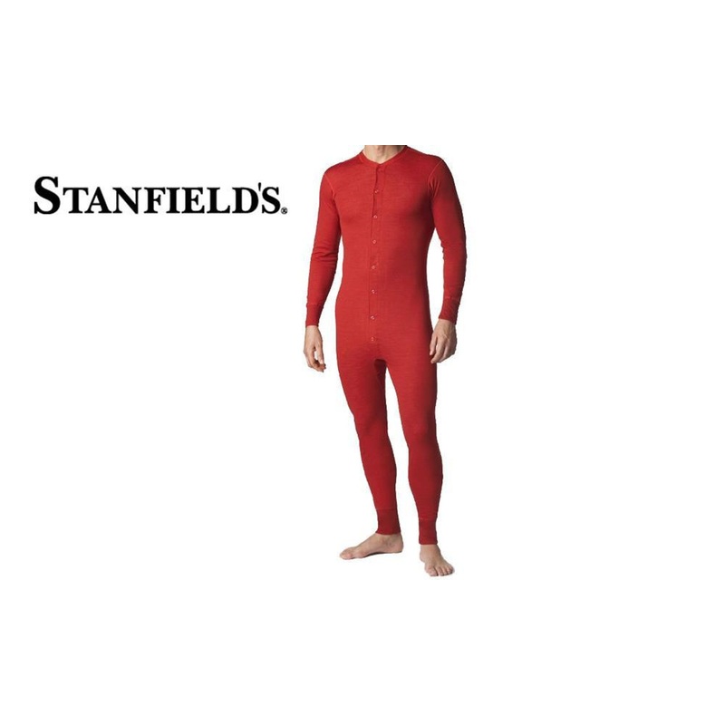 Stanfield’s Two Layer Wool Blend Combination, Red