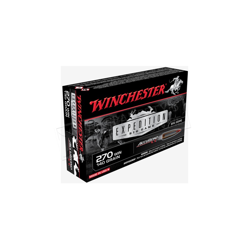 Winchester 270 WIN  Accubond CT, Polymer Tipped 140 Grain Box of 20 #S270CT