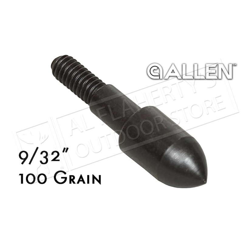 Allen Bullet Point Arrow Heads for Target Shooting, 9/32