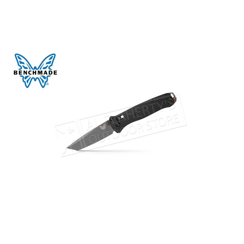 Benchmade 537 Bailout Tanto Folding Knife, Black Aluminum #537GY-03