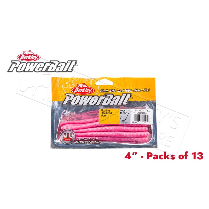 Berkley PowerBait Floating Steelhead Worm #PBBFSHW4