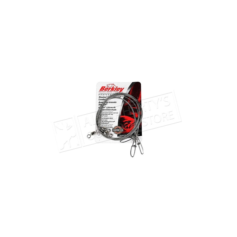 Berkley Steelon Wire-Wound Leaders, 30 lbs. 9 Inch, Pack of 3 #3W930