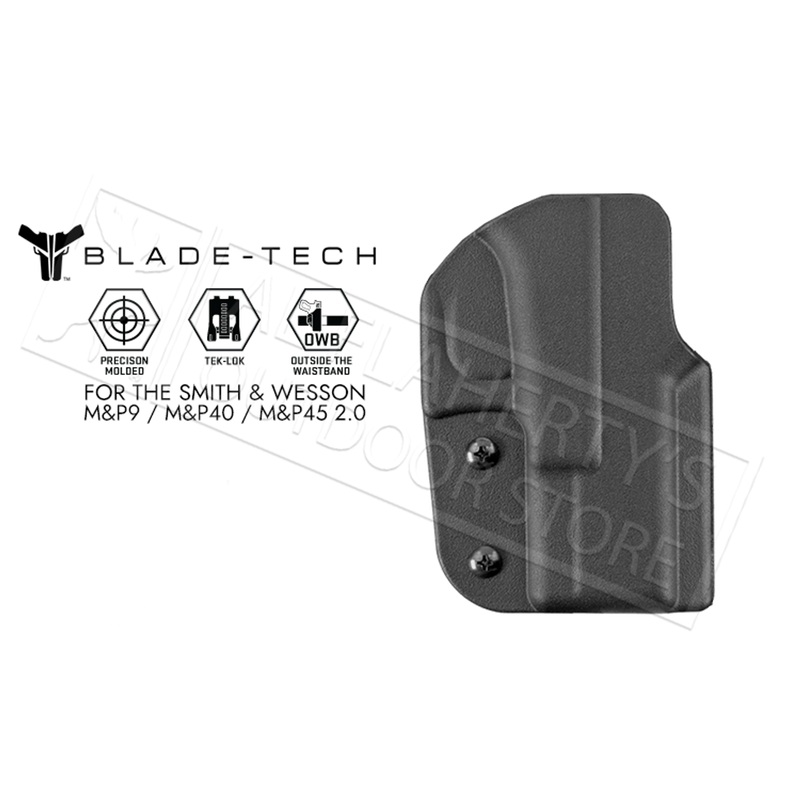 Blade-Tech Signature OWB Holster For Smith & Wesson MP9 MP40 and MP45 2.0 Pistols #HOLX0008SMP92TLBLKRH