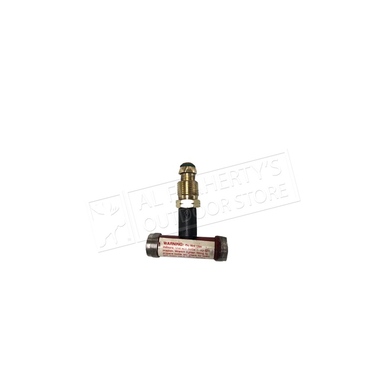 Brass & Steel Dual Appliance Tank Converter for Camping, 20-lb