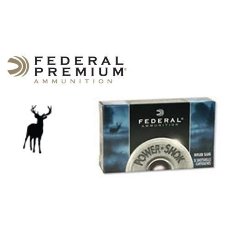 Federal Power Shok Magnum Buckshot Shells  12 Gauge 2-3/4