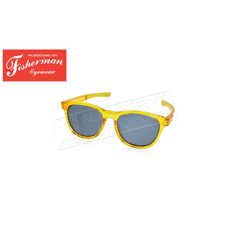 Fisherman Eyewear Reel Shiny Crystal Orange/Blue Lens #50794806