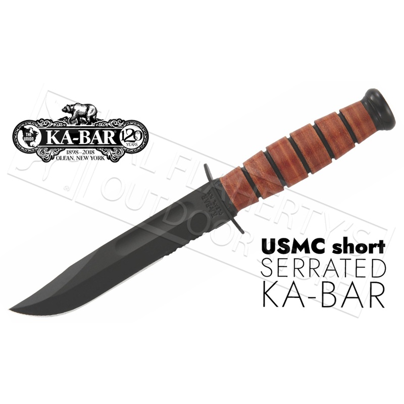 KA-BAR Short KA-BAR USMC Serrated 5.25