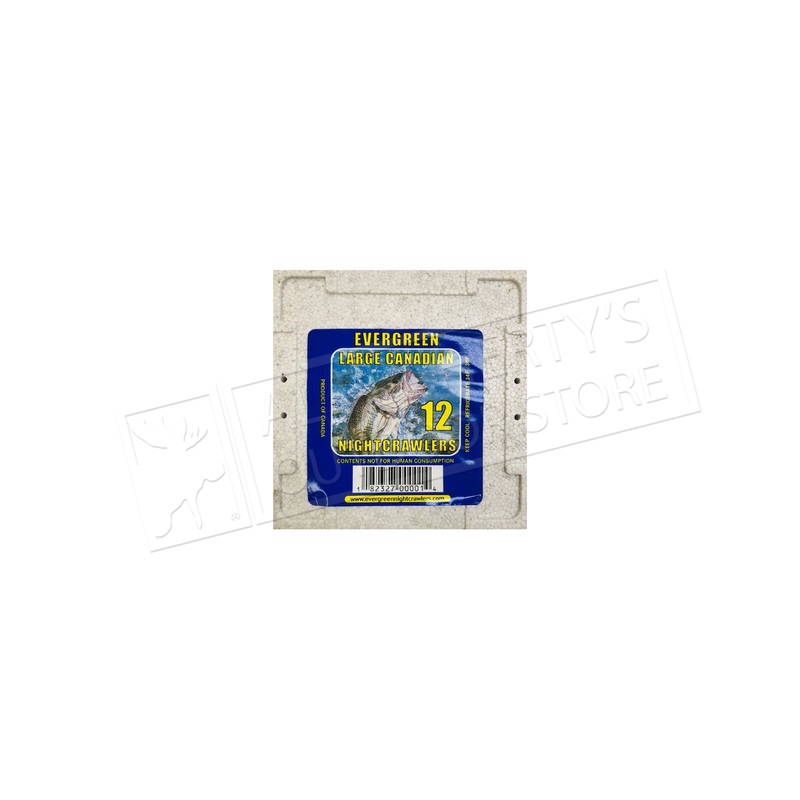 (Store Pick up Only) Worms 12 Large Canadian Night Crawlers