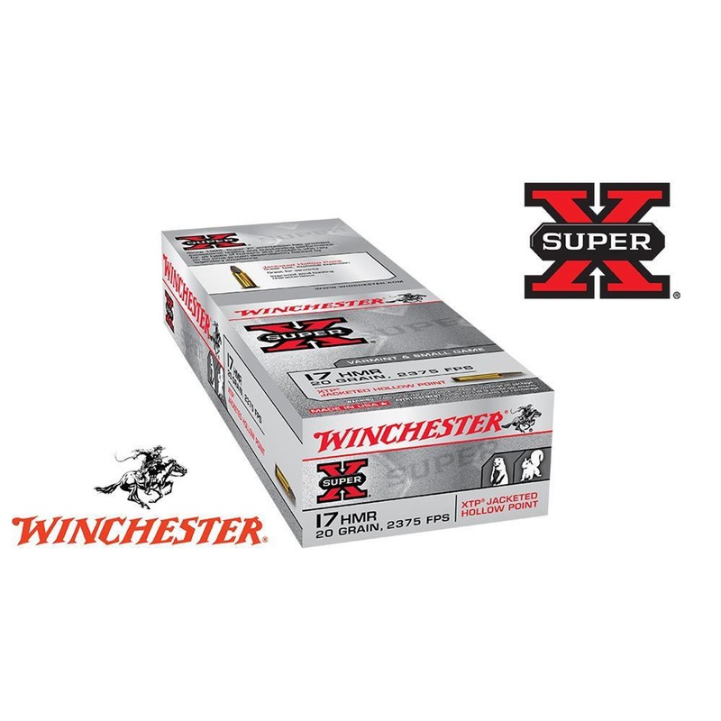 Winchester 17HMR Super-X XTP, JHP 20 Grain Box of 50 #X17HMR1