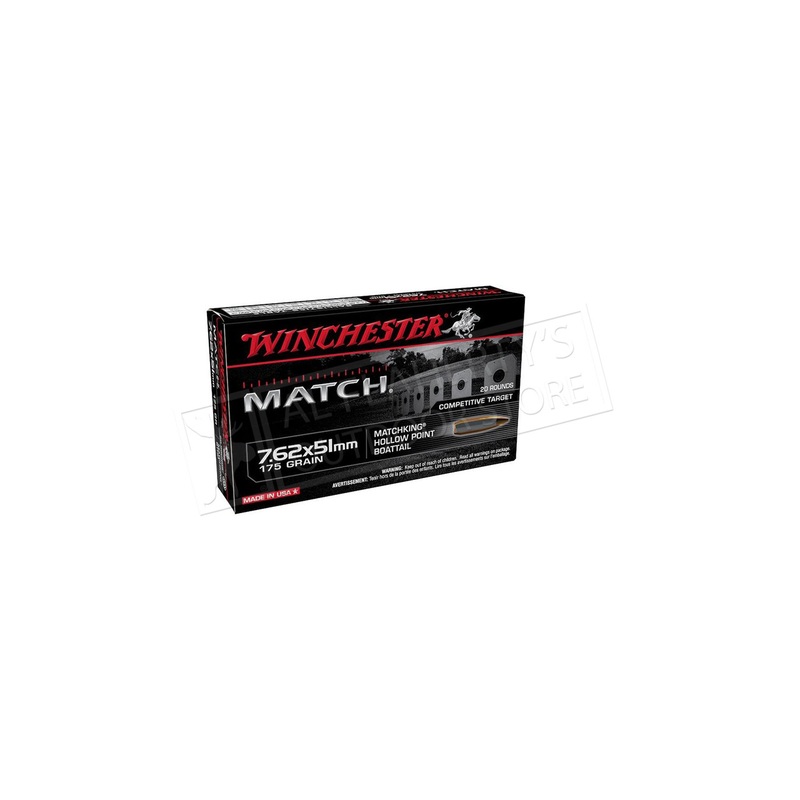 Winchester 7.62×51 Nato Match Competitive Target Ammunition #S76251M