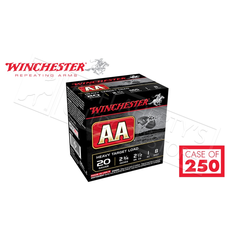 Winchester AA Heavy Target Load 20 Gauge #8, 2-3/4
