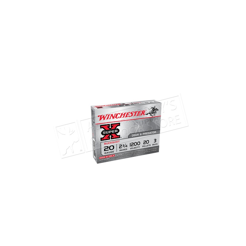 Winchester Super X Buckshot 20 Gauge 2-3/4