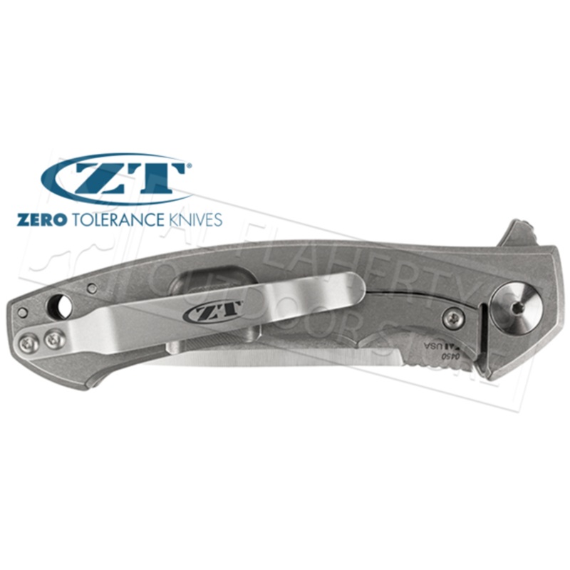 Zero Tolerance 0450 Titanium Flipper Folder KVT bearings #0450