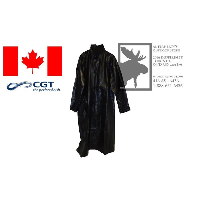 1950s Canadian SurplusBlack Vinyl Full Length Raincoats