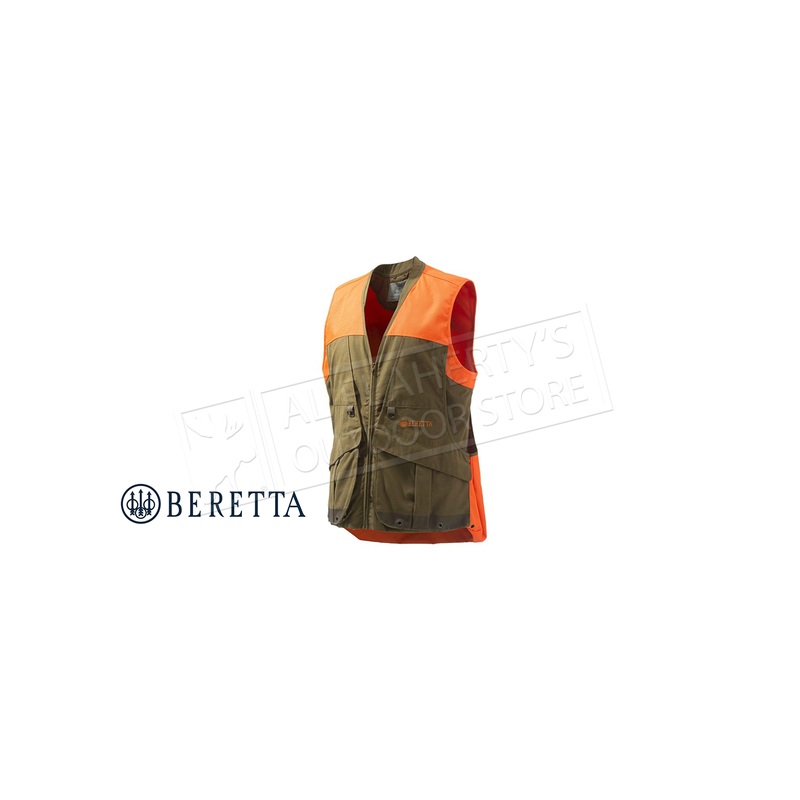 Beretta Retriever Field Vest Tobacco & Blaze Orange #GU563T16510850