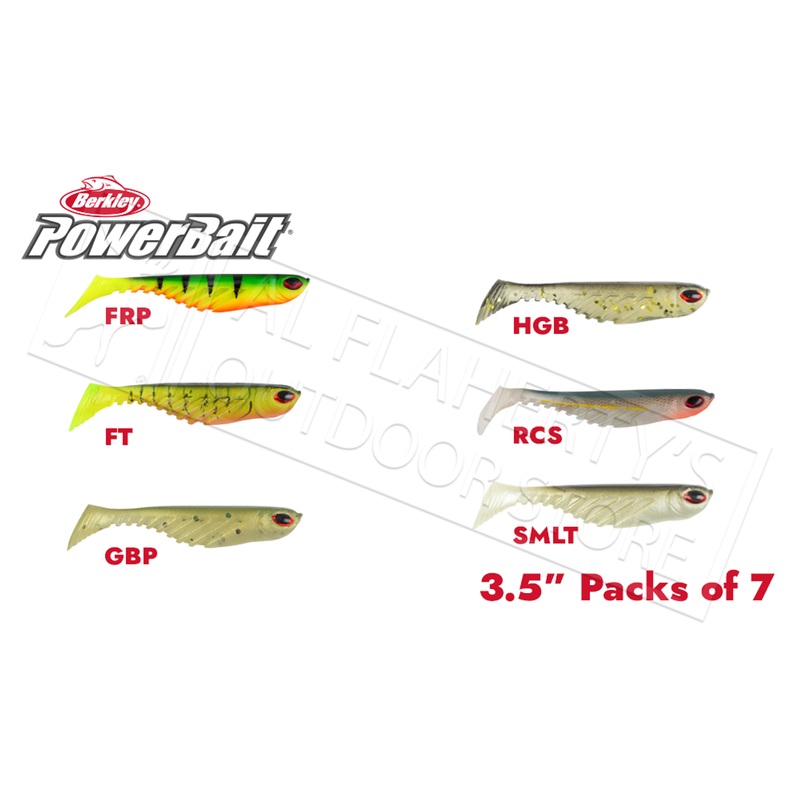 Berkley PowerBait Ripple Shad, Various Patterns, 3.5