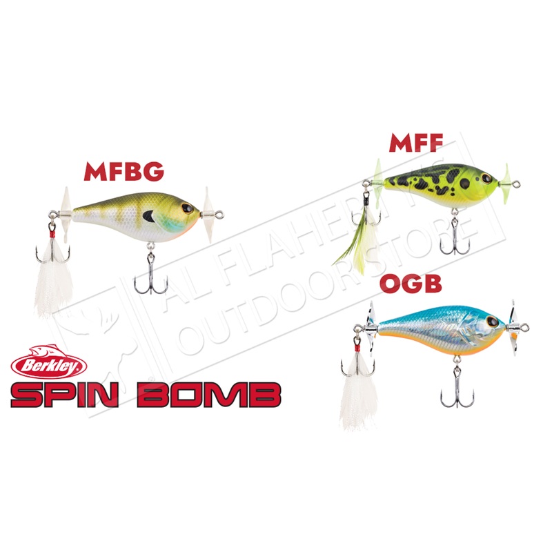 Berkley Spin Bomb Floating Bait, Various Patterns, 60mm 0.4 oz. #BHBSB60