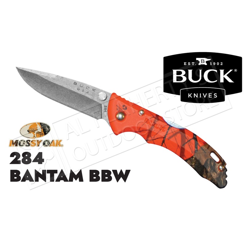 Buck Knives 284 Bantam BBW Folder in Mossy Oak Blaze Camo #0284CMS9-B