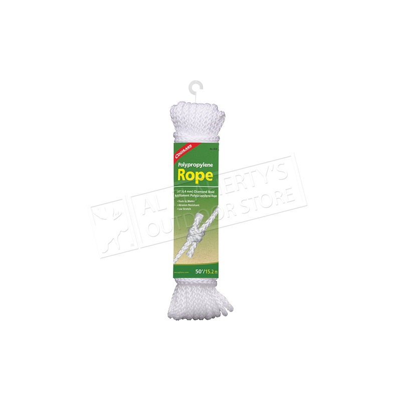 Coghlan’s Polypropylene Rope, 50ft, 1/4