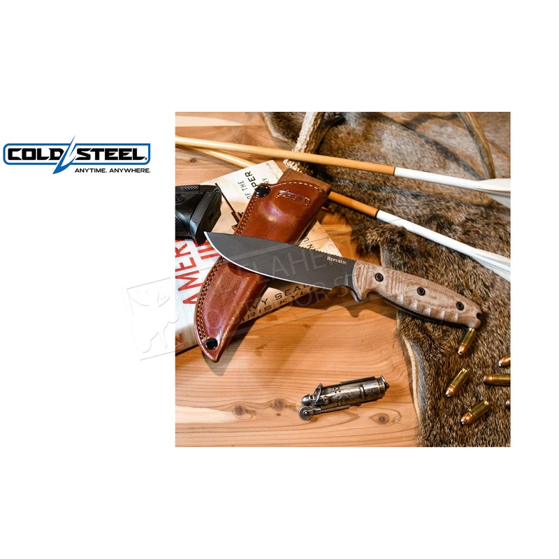 Cold Steel Republic Bushcraft Knife, USA Made #CS-FX-50FLD
