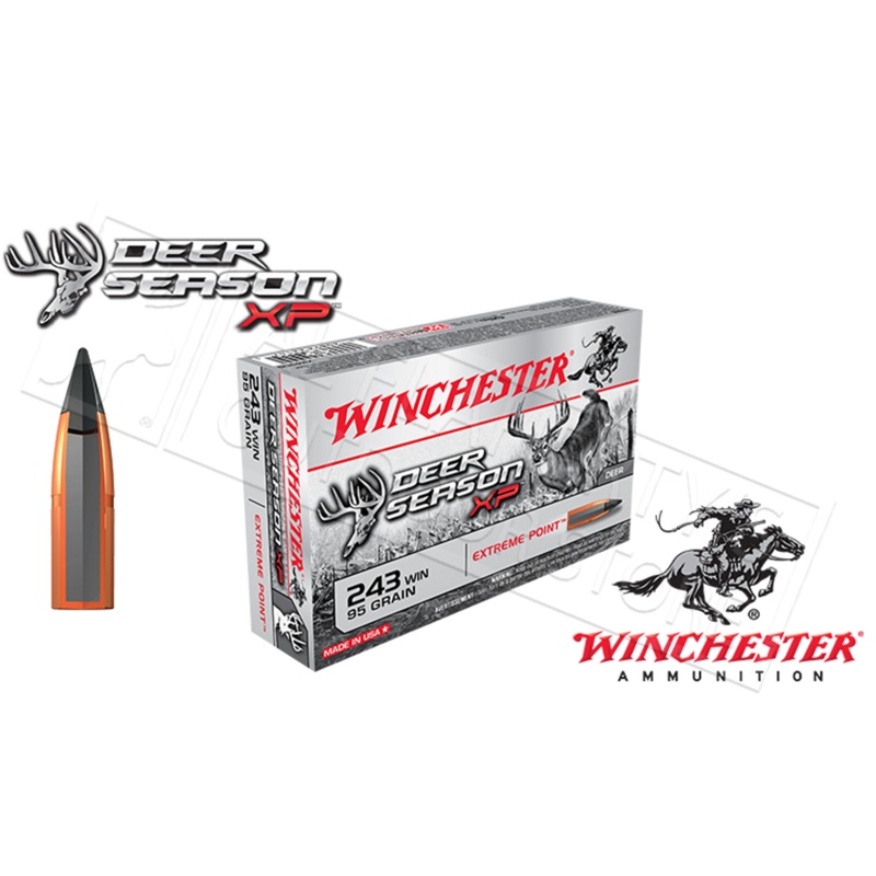 Winchester 243 WIN Deer Season, Polymer Tipped 95 Grain Box of 20 #X243DS