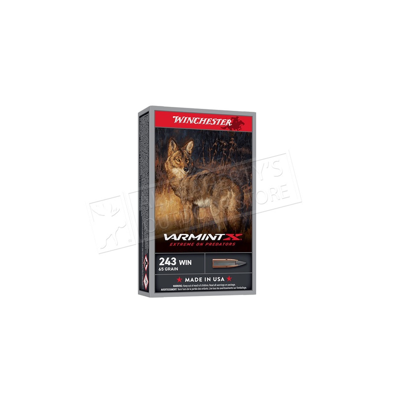 Winchester 243 WIN Varmint X, 65 Grain Box of 20 #X243PXP