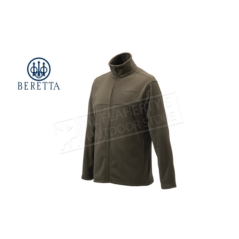 Beretta Men’s Full Zip Fleece Sweater, Chocolate #P3421t1434081C