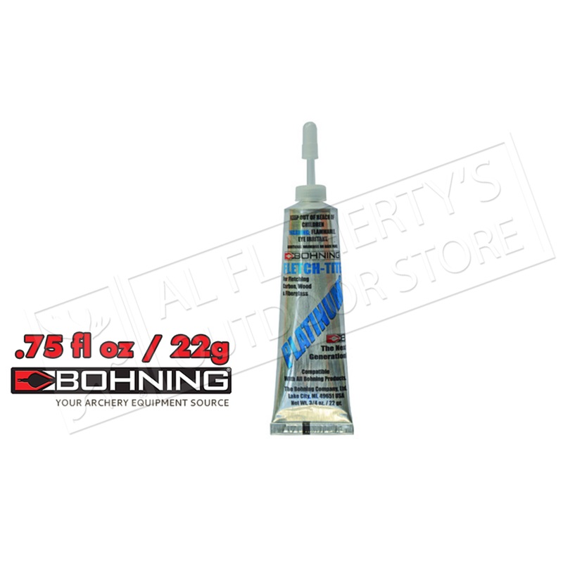 Bohning Fletch-Tite Platinum, 22g Tube with Applicator #BO1301