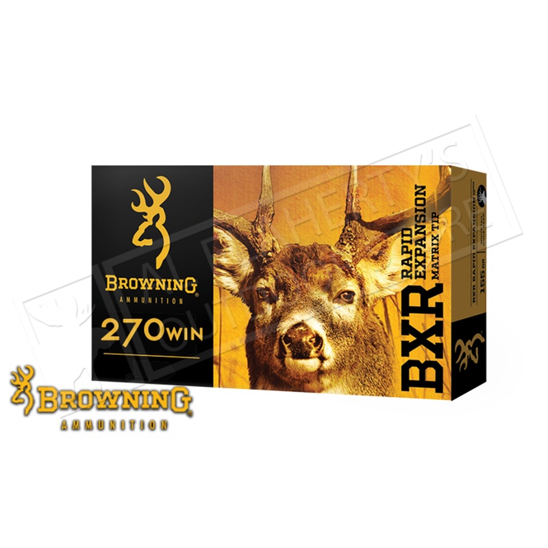 Browning Ammo 270 WIN BXR, 134 Grain Box of 20 #B192102701