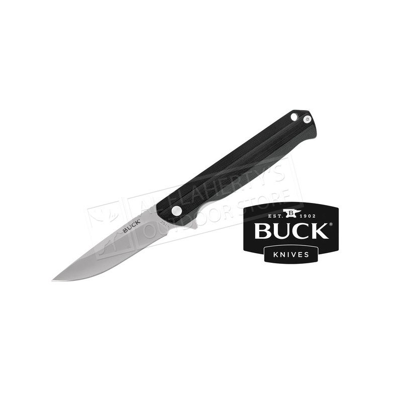 Buck Knives 251 Langford Folding Knife, G10, Black #0251BKS-B