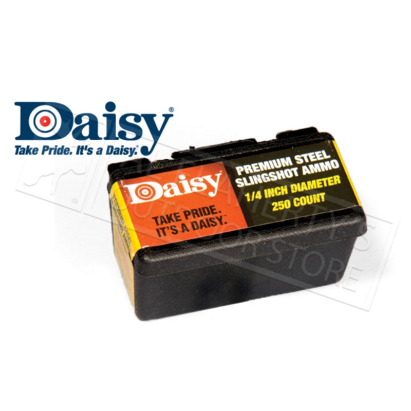 Daisy PowerLine 1/4 Inch Steel Slingshot Ammunition, Box of 250 #988114-446