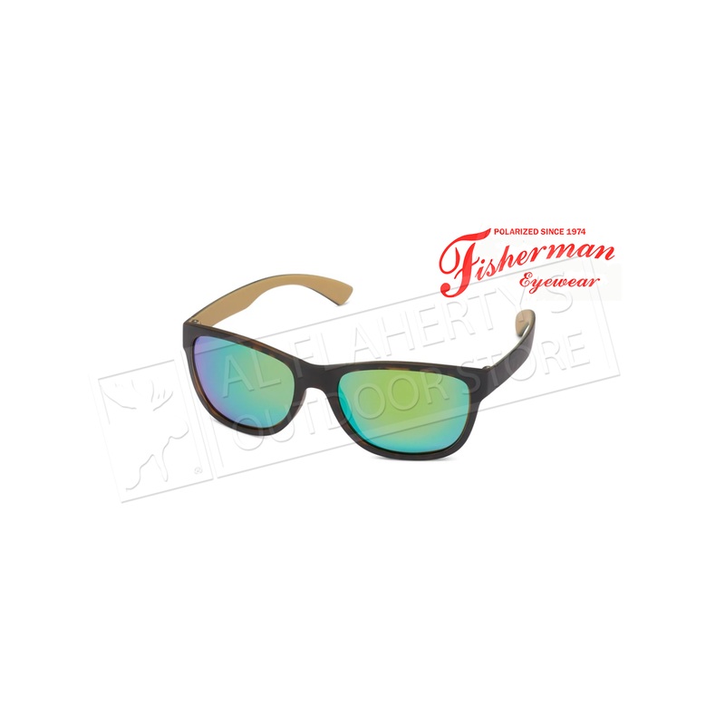 Fisherman Eyewear Arc – Tort  Ext. withTan Interior/ Brown Lens with Green Revo #50723262