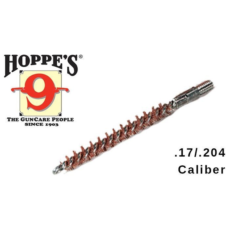 Hoppe’s Phosphor Bronze Brush Rod-End, .17/.204 Caliber #1302P