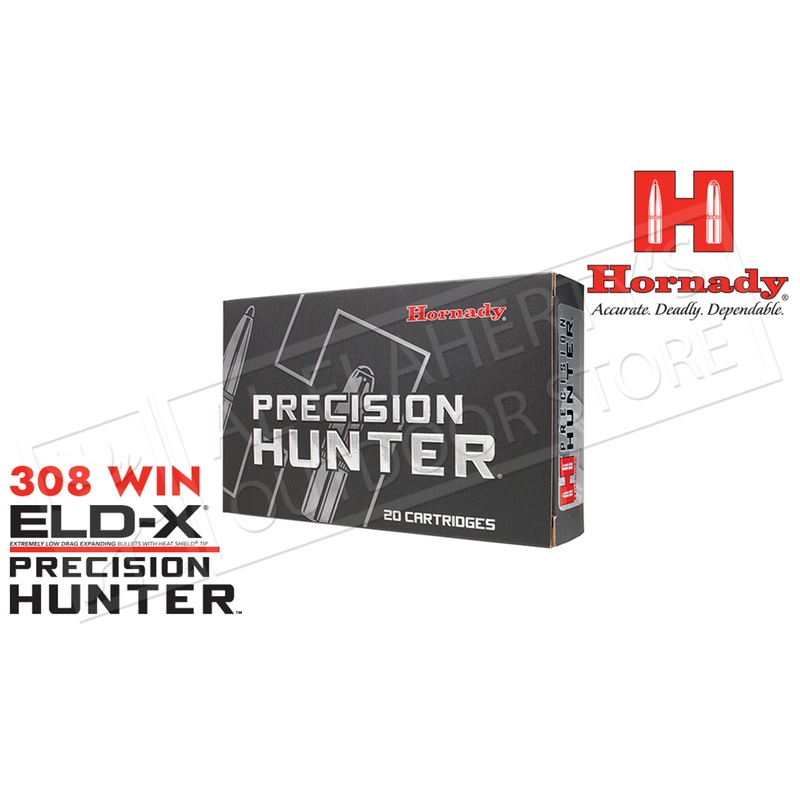 Hornady 308 WIN ELD-X Precision Hunter, Polymer Tip 178 Grain Box of 20 #80994