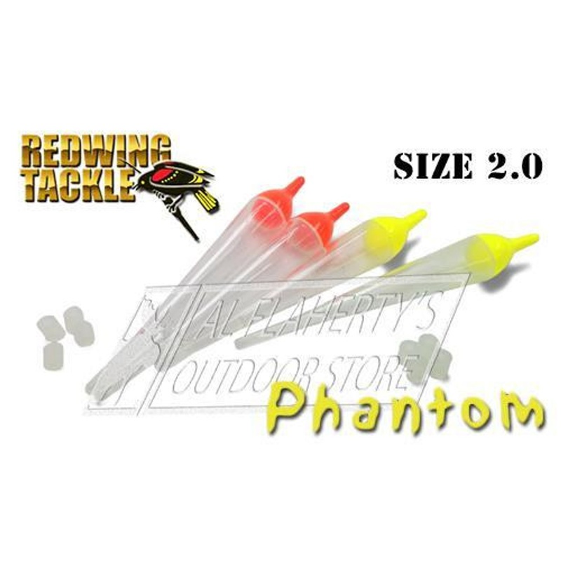 Redwing Tackle Blackbird Phantom Floats, Clear, Size 2.0, Multiple Colours, Packs of 2 #PH20