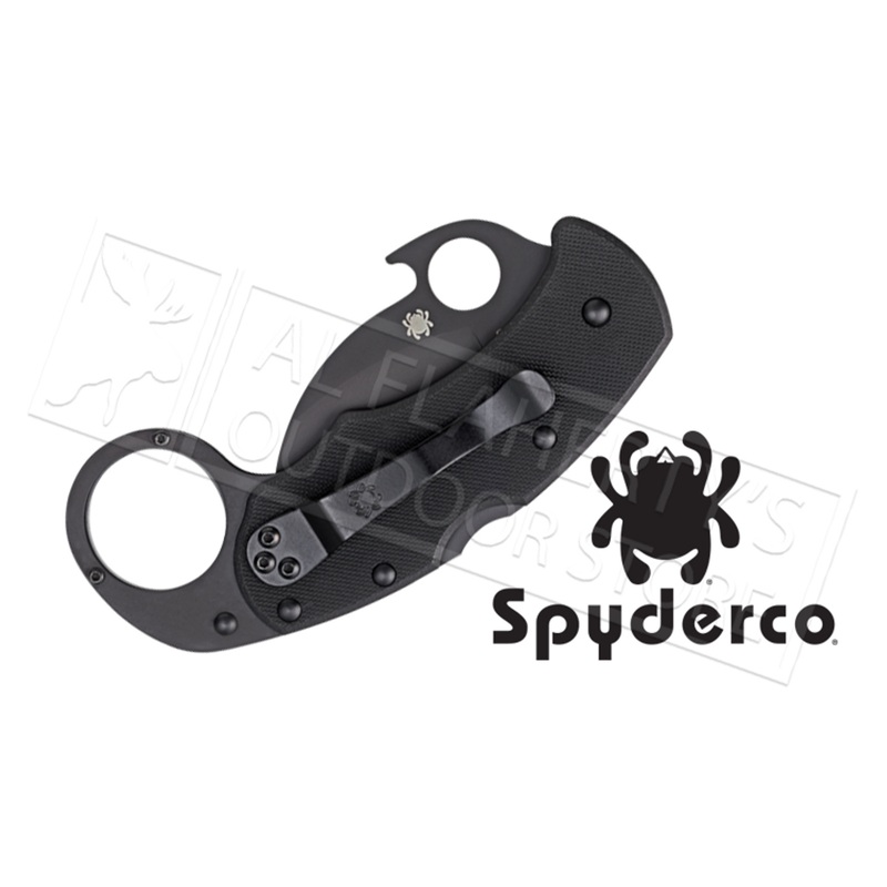 Spyderco Karahawk G-10 All Black #C170GBBK